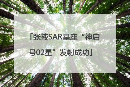 张掖SAR星座“神启号02星”发射成功