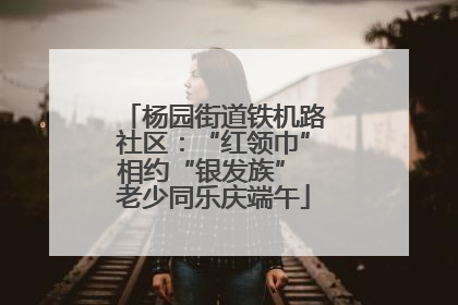 杨园街道铁机路社区：“红领巾”相约“银发族” 老少同乐庆端午