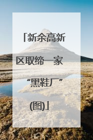 新余高新区取缔一家“黑鞋厂”(图)