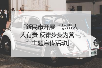 新民市开展“禁毒人人有责 反诈步步为营”主题宣传活动