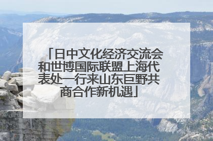 日中文化经济交流会和世博国际联盟上海代表处一行来山东巨野共商合作新机遇