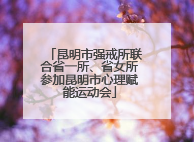 昆明市强戒所联合省一所、省女所参加昆明市心理赋能运动会