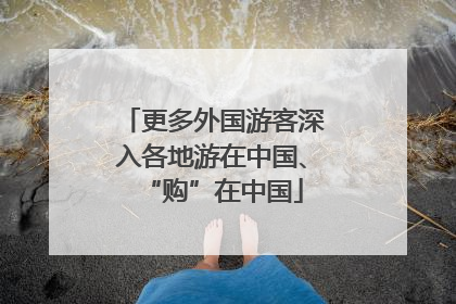 更多外国游客深入各地游在中国、“购”在中国