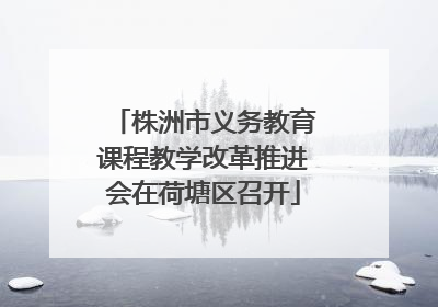 株洲市义务教育课程教学改革推进会在荷塘区召开