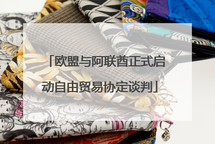 欧盟与阿联酋正式启动自由贸易协定谈判