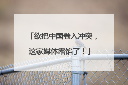欲把中国卷入冲突，这家媒体露馅了！