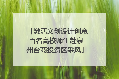 激活文创设计创意 百名高校师生赴泉州台商投资区采风