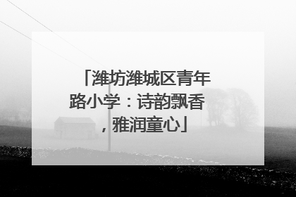 潍坊潍城区青年路小学：诗韵飘香，雅润童心