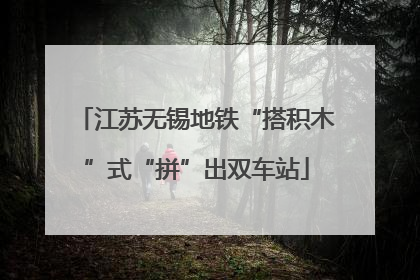 江苏无锡地铁“搭积木”式“拼”出双车站