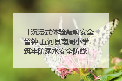 沉浸式体验敲响安全警钟 五河县南周小学筑牢防溺水安全防线