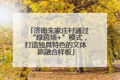 济南朱家庄村通过“绿茵场+”模式，打造独具特色的文体旅融合样板