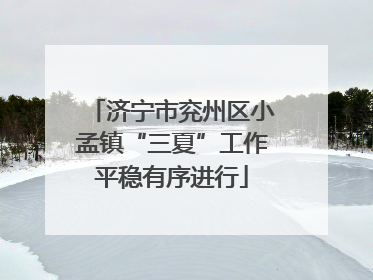 济宁市兖州区小孟镇“三夏”工作平稳有序进行