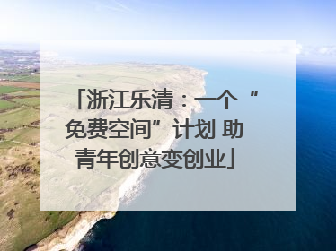 浙江乐清：一个“免费空间”计划 助青年创意变创业