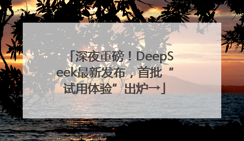 深夜重磅！DeepSeek最新发布，首批“试用体验”出炉→