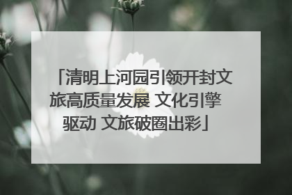 清明上河园引领开封文旅高质量发展 文化引擎驱动 文旅破圈出彩