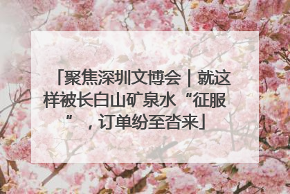 聚焦深圳文博会｜就这样被长白山矿泉水“征服”，订单纷至沓来