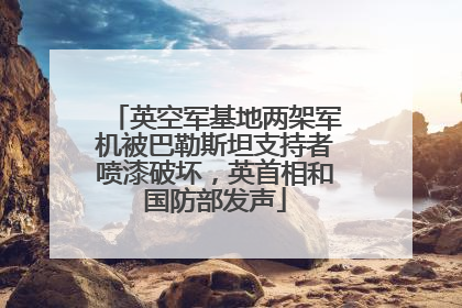 英空军基地两架军机被巴勒斯坦支持者喷漆破坏，英首相和国防部发声