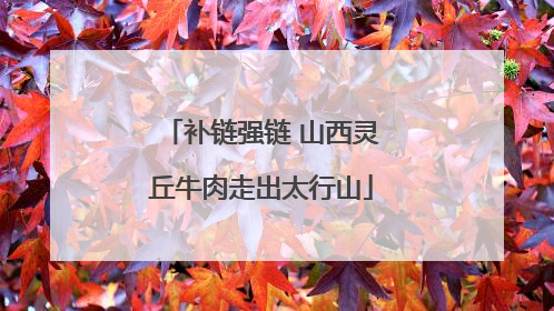 补链强链 山西灵丘牛肉走出太行山