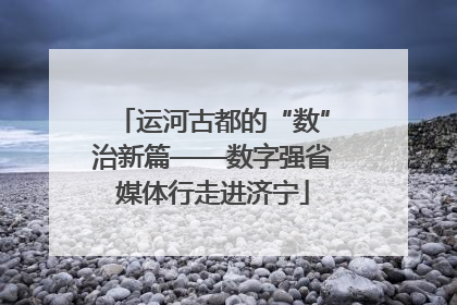 运河古都的“数”治新篇——数字强省媒体行走进济宁