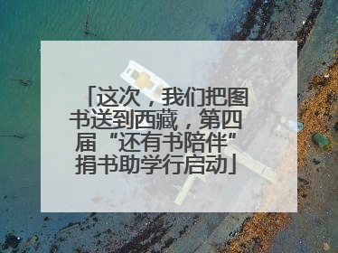 这次，我们把图书送到西藏，第四届“还有书陪伴”捐书助学行启动
