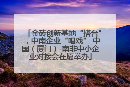 金砖创新基地“搭台”，中南企业“唱戏” 中国（厦门）-南非中小企业对接会在厦举办