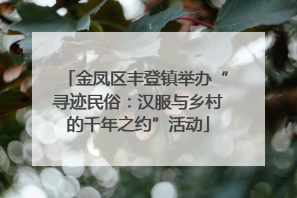 金凤区丰登镇举办“寻迹民俗：汉服与乡村的千年之约”活动