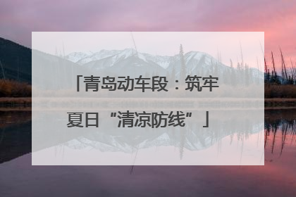青岛动车段：筑牢夏日“清凉防线”