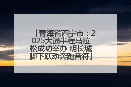 青海省西宁市：2025大通半程马拉松成功举办 明长城脚下跃动奔跑音符