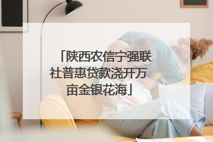 陕西农信宁强联社普惠贷款浇开万亩金银花海