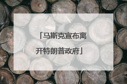 马斯克宣布离开特朗普政府