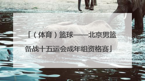 （体育）篮球——北京男篮备战十五运会成年组资格赛