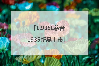 1.935L茅台1935新品上市