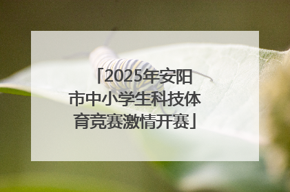 2025年安阳市中小学生科技体育竞赛激情开赛