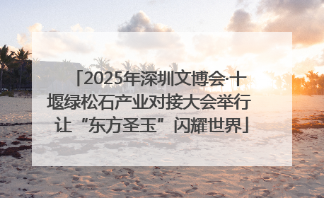 2025年深圳文博会·十堰绿松石产业对接大会举行 让“东方圣玉”闪耀世界