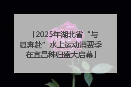 2025年湖北省“与夏奔赴”水上运动消费季在宜昌秭归盛大启幕