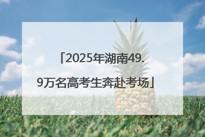 2025年湖南49.9万名高考生奔赴考场