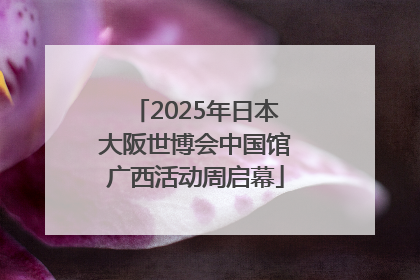 2025年日本大阪世博会中国馆广西活动周启幕