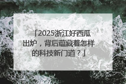 2025浙江好西瓜出炉，背后蕴藏着怎样的科技新门道？