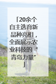 20余个自主选育新品种亮相，全面展示农业科技的“青岛力量”