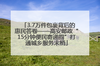 3.7万件包裹背后的惠民答卷——高安邮政“15分钟便民寄递圈”打通城乡服务末梢