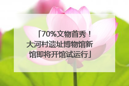 70%文物首秀！大河村遗址博物馆新馆即将开馆试运行