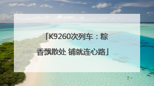 K9260次列车：粽香飘散处 铺就连心路