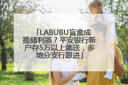 LABUBU盲盒成揽储利器？平安银行新户存5万以上就送，多地分支行跟进